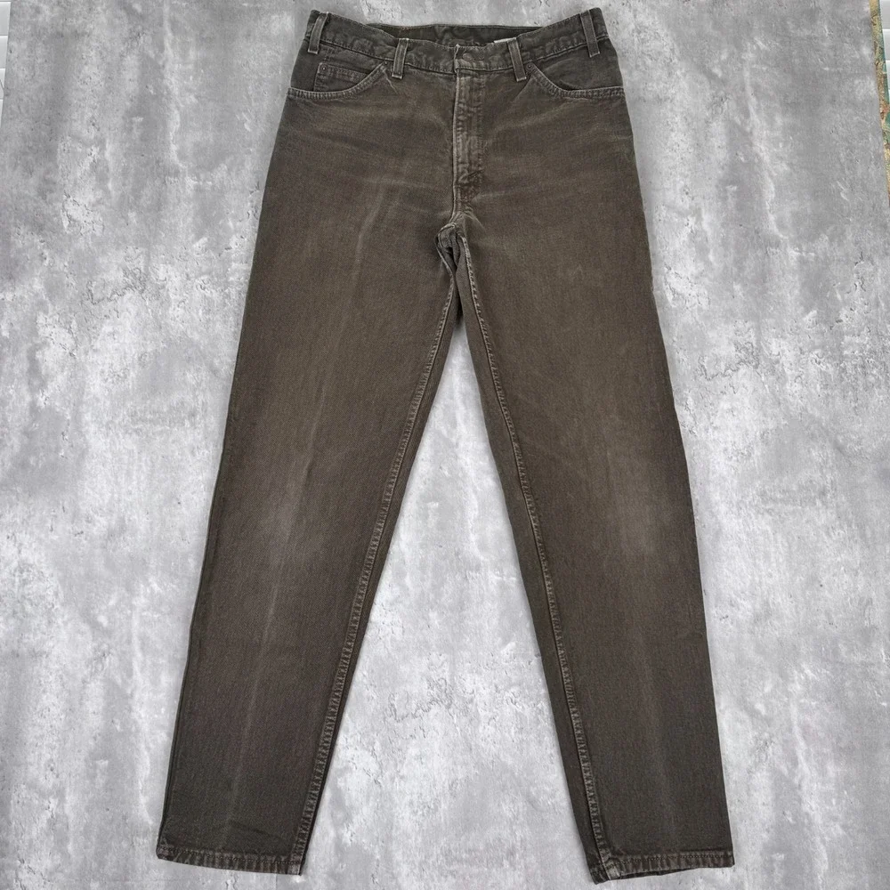 Vintage Levis 550 Jeans Mens 34x34 Green Relaxed‎ Fit Denim Fade USA Baggy 90s